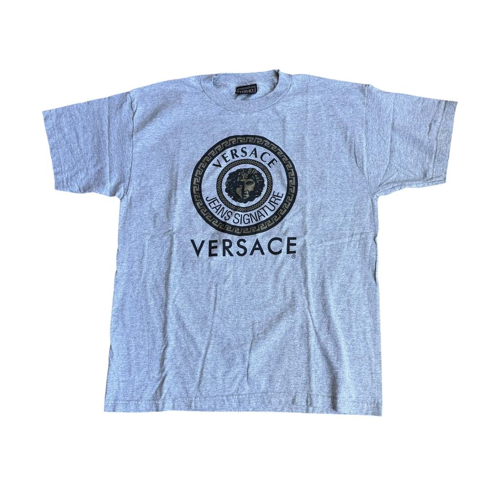 Versace V2 Collection Gray Tee Shirt Mens XL